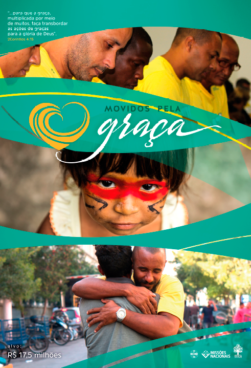 cartaz da campanha movidos pela graca